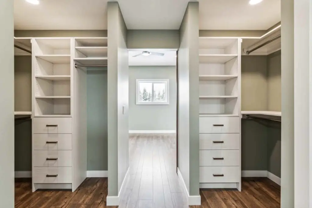 Custom home build with custom closets and cabinetry by Downe Homes